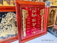 Tấm Cửu Huyền Thất Tổ họ Nguyễn bằng vàng 24k – Tôn vinh gia tộc, lưu truyền giá trị tâm linh