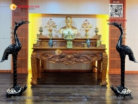 Nội thất Phòng thờ Bác Hồ cho Cục Chính trị Quân khu 7 – Sự trang nghiêm và tôn kính