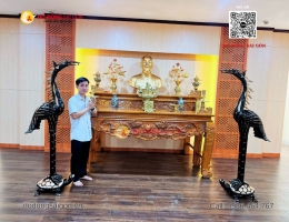 Nội thất Phòng thờ Bác Hồ – Công trình tại Cục Chính trị Quân khu 7