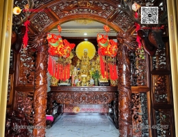 NỘI THẤT PHÒNG THỜ PHẬT MẠ VÀNG 24K TẠI HỒ CHÍ MINH