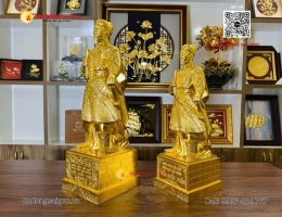 TƯỢNG TRẦN QUỐC TUẤN DÁT VÀNG 24K