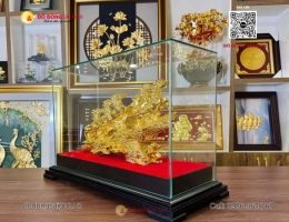 Tượng Mã Đáo Thành Công Bằng Đồng Mạ Vàng 24k