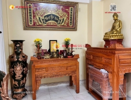 Nội thất phòng thờ trong gia đình tại Sài Gòn