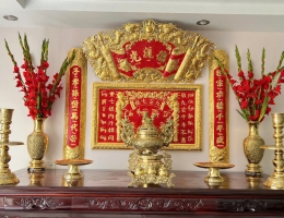 Cửu Huyền Thất Tổ Dát Vàng 24k